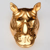 RHINO Gold Gilded Wall Planter