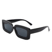 Celestra - Rectangle Flat Lens Fashion Tinted Square Sunglasses