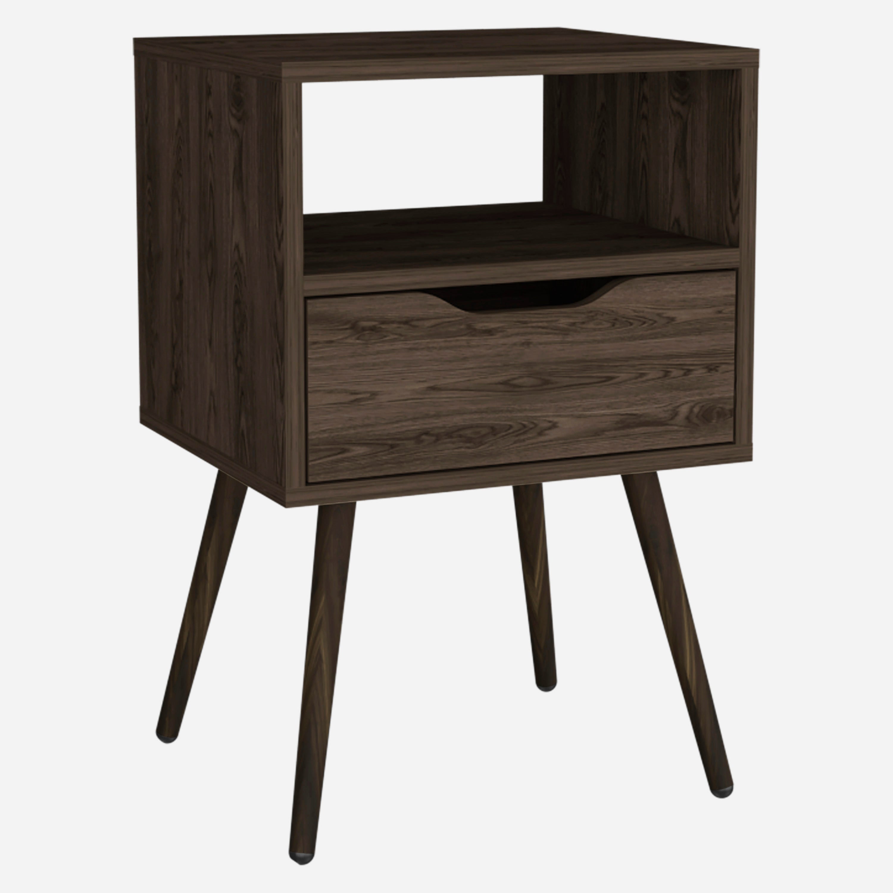 Nightstand  Fugaz, Bedroom, Dark Walnut