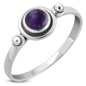 Amethyst Stone Silver Ring