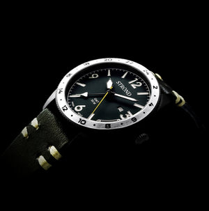 SSC-101 24h GMT, All Black with Steel Bezel