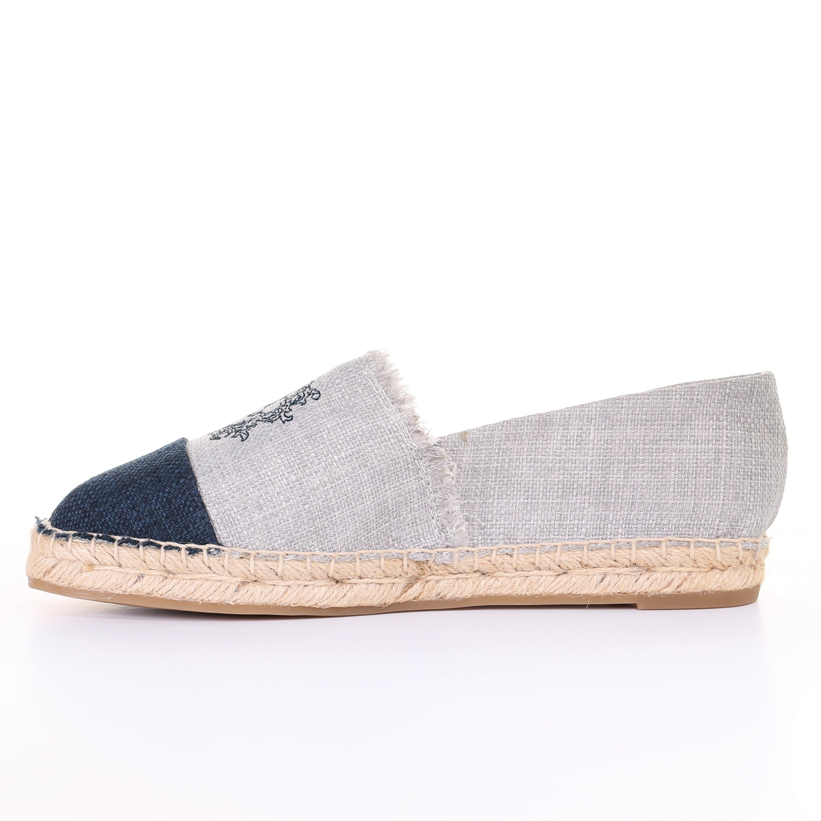 Espadrilles bicolores-Gris