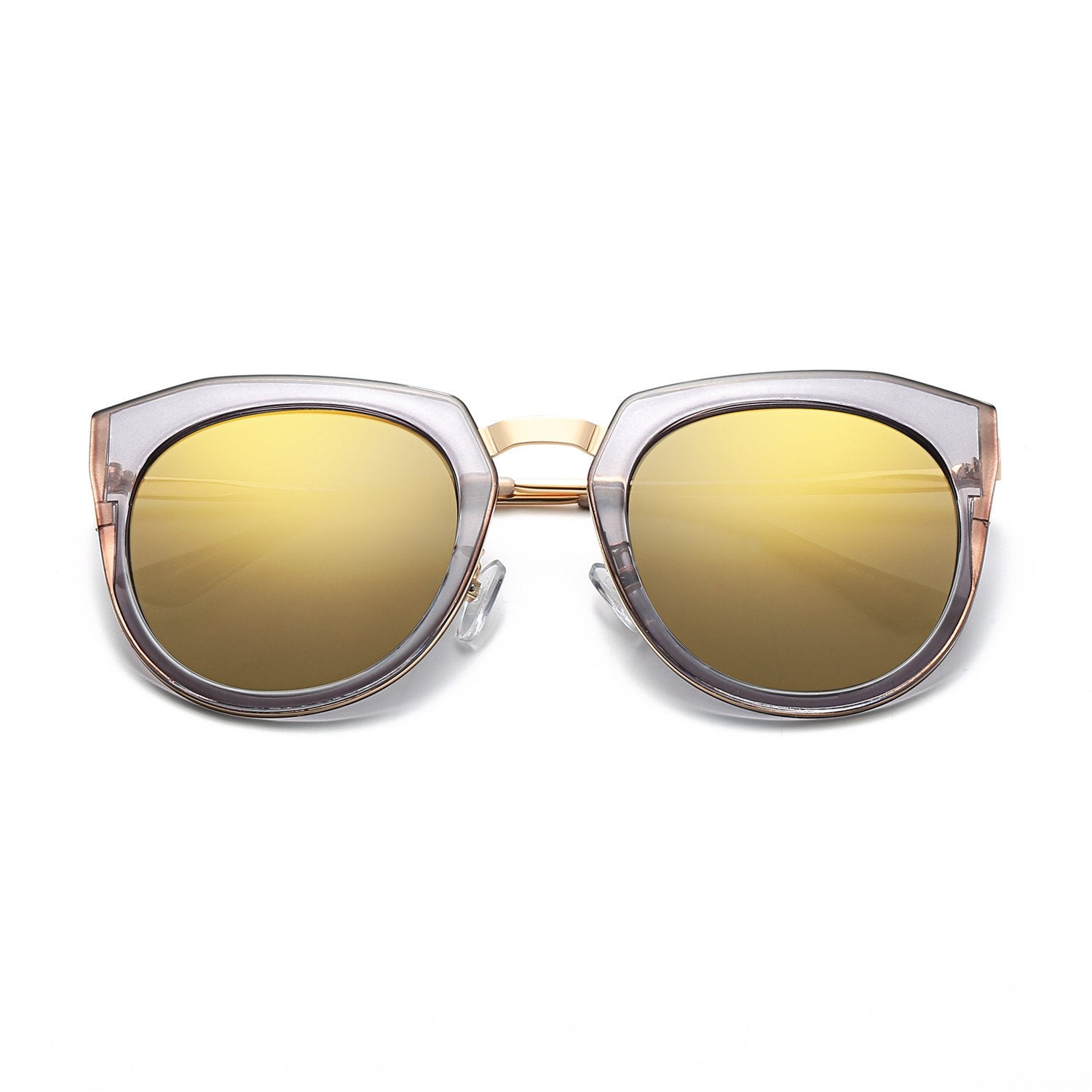 FERNDALE | Mirrored Polarized Lens Oversize Cat Eye Sunglasses