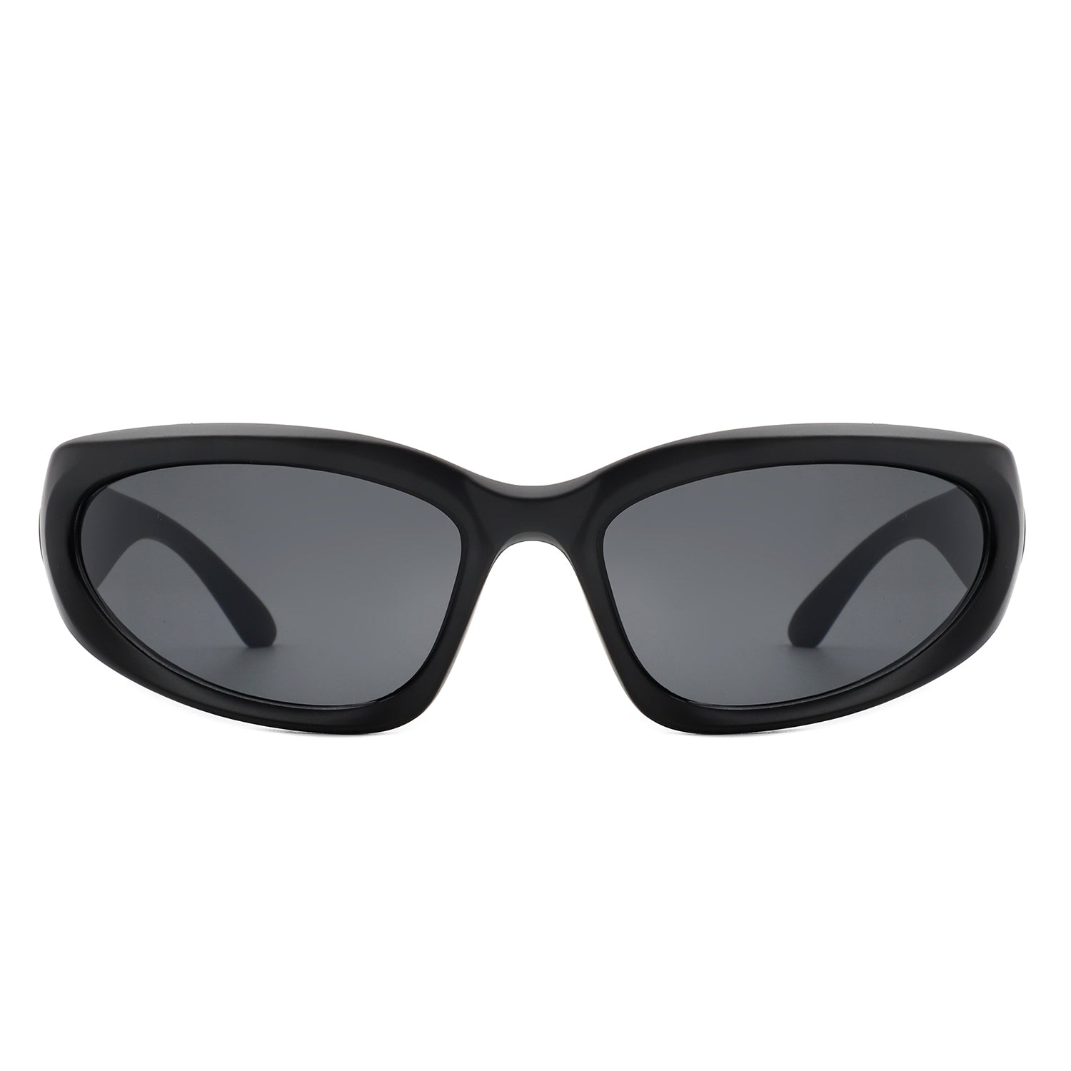 Starfall - Sporty Rectangle Oval Y2K Wrap Around Unisex Fashion Sunglasses