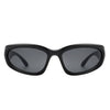 Starfall - Sporty Rectangle Oval Y2K Wrap Around Unisex Fashion Sunglasses