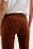 Pantalon super skinny taille haute en camel