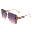 Phoenixy - Square Oversize Half Frame Fashion Women Sunglasses