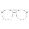 EDMOND | Lunettes de soleil aviateur unisexes, verres transparents, Style mode, cercle