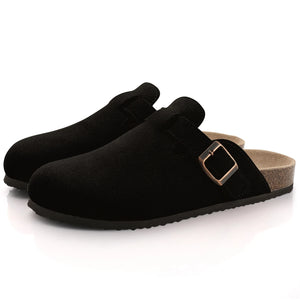 Fur Suede Clogs