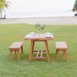 ROSSIO - Herman 3 Pieces Teak Patio Dining Set