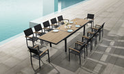 FSC Teak Aluminum Outdoor Dining Set