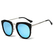 FERNDALE | Mirrored Polarized Lens Oversize Cat Eye Sunglasses