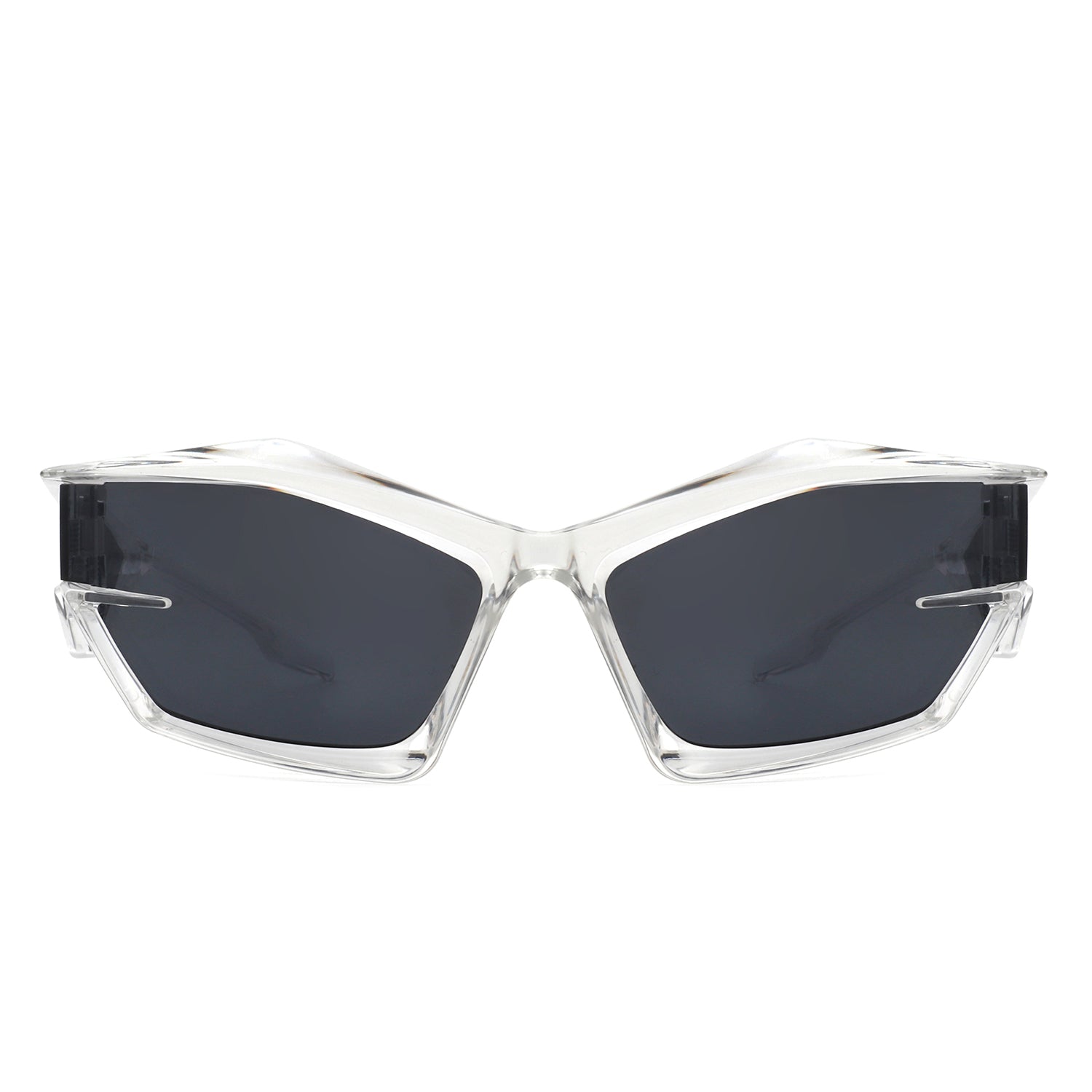 Pollich - Futuristic Rectangle Geometric Chunky Square Fashion Sunglasses