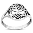 Bague en argent avec nœud celtique arbre de vie