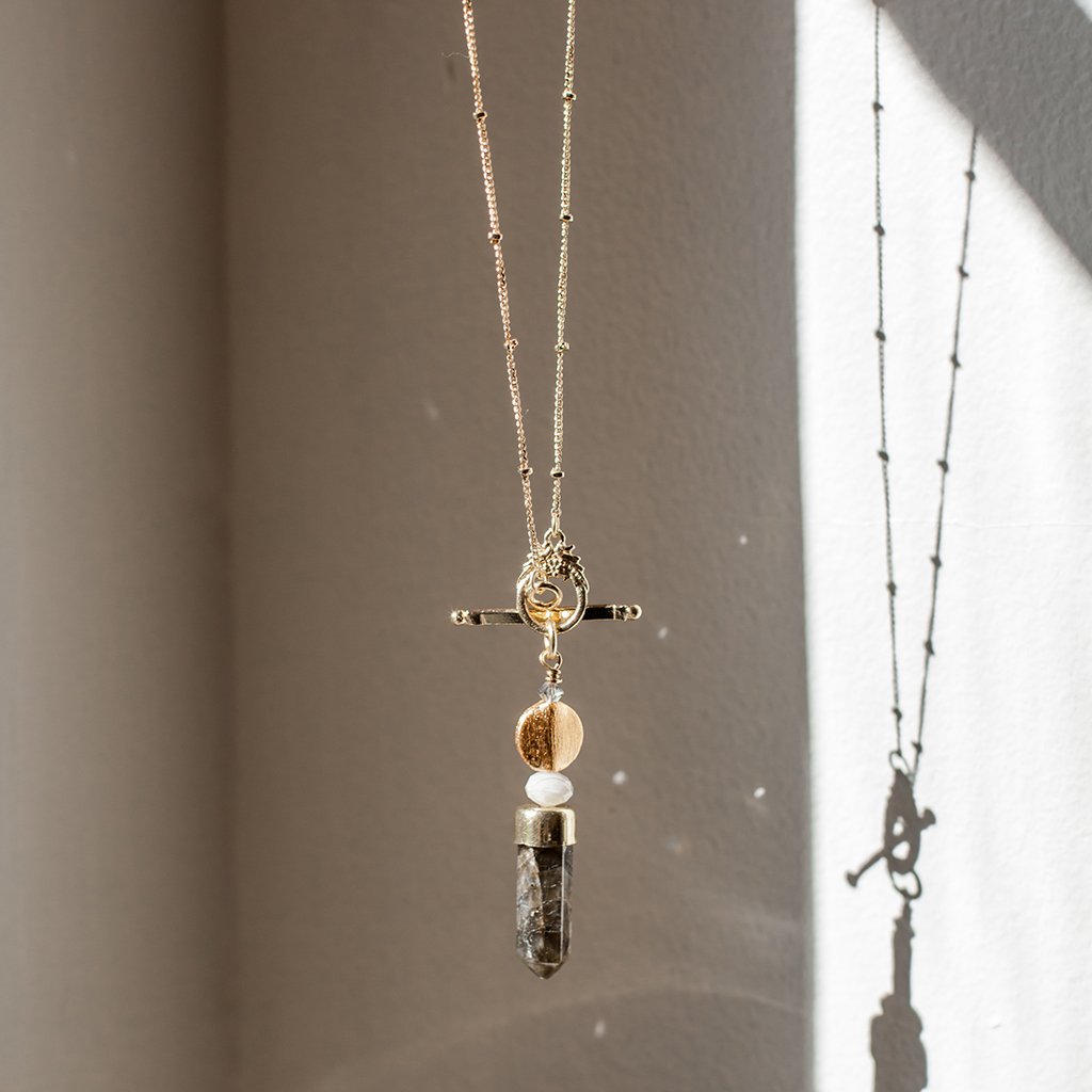 Collier Lariat Labradorite