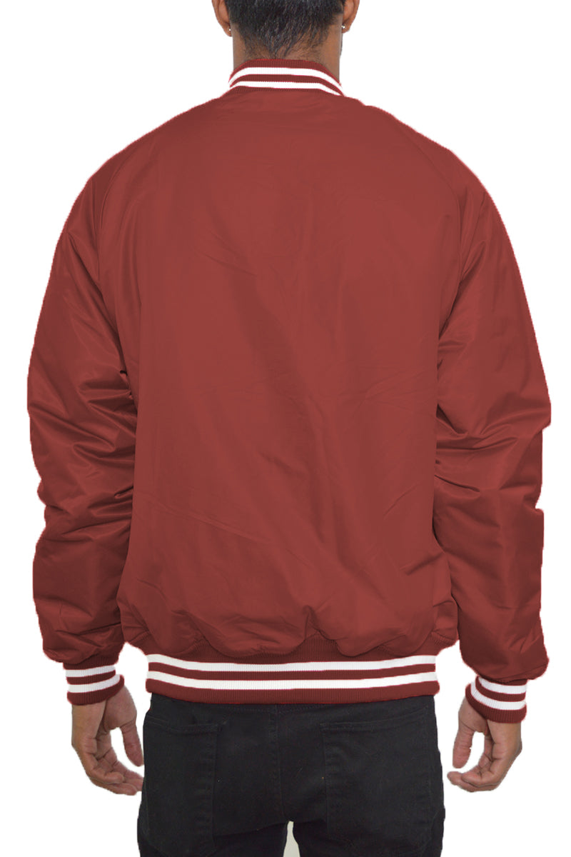 Classic Varsity Windbreaker Bomber Jacket