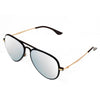 DURHAM | Unisex Mirrored Aviator Fashion Sunglasses