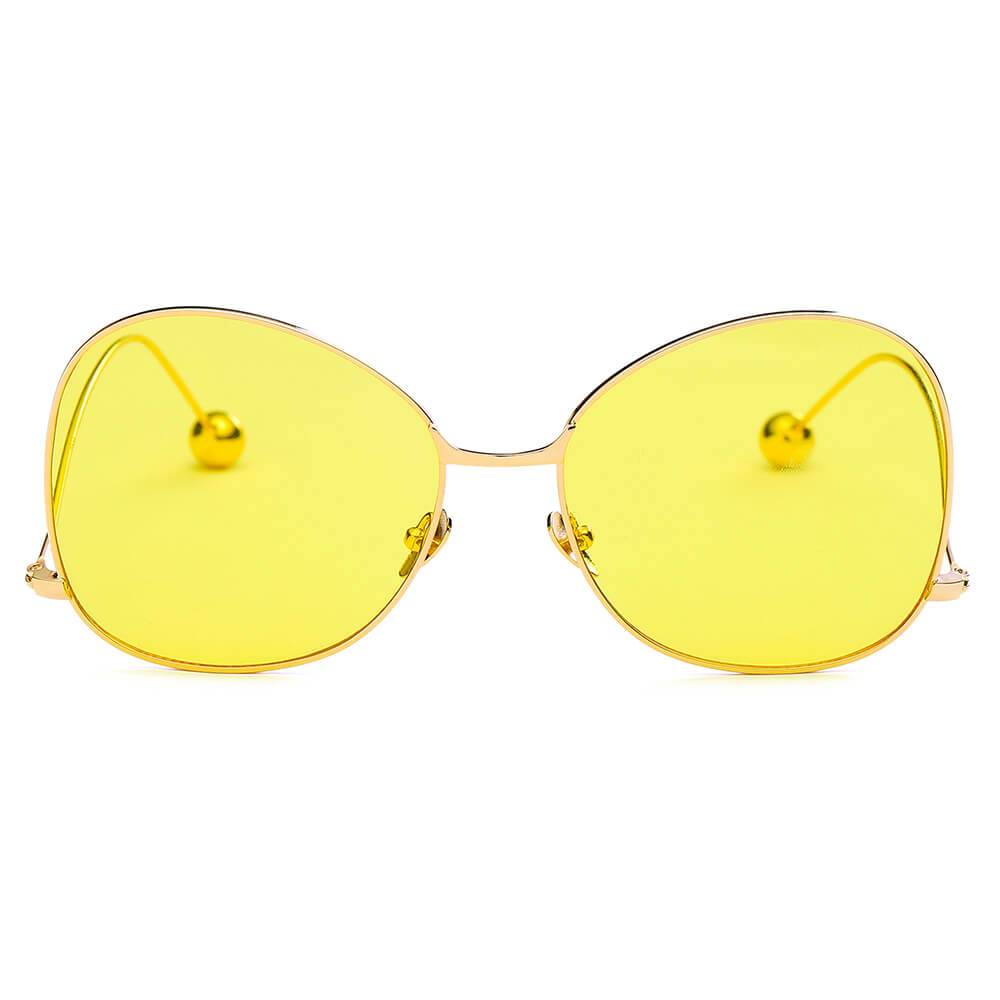 Eugene - Women's Trendy Oversized Pantone Lens Sunglasses