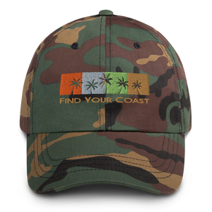 Find Your Coast Palm Season Unstructured Sport Hat (Black, Navy, Camo)