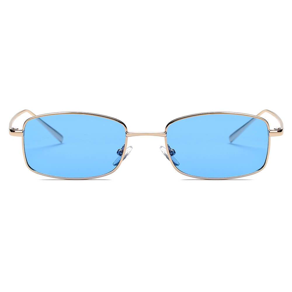 GARNER | Retro Vintage Slim Rectangle Sunglasses