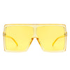 Amarylla - Oversize Flat Top Square Tinted Women Fashion Sunglasses