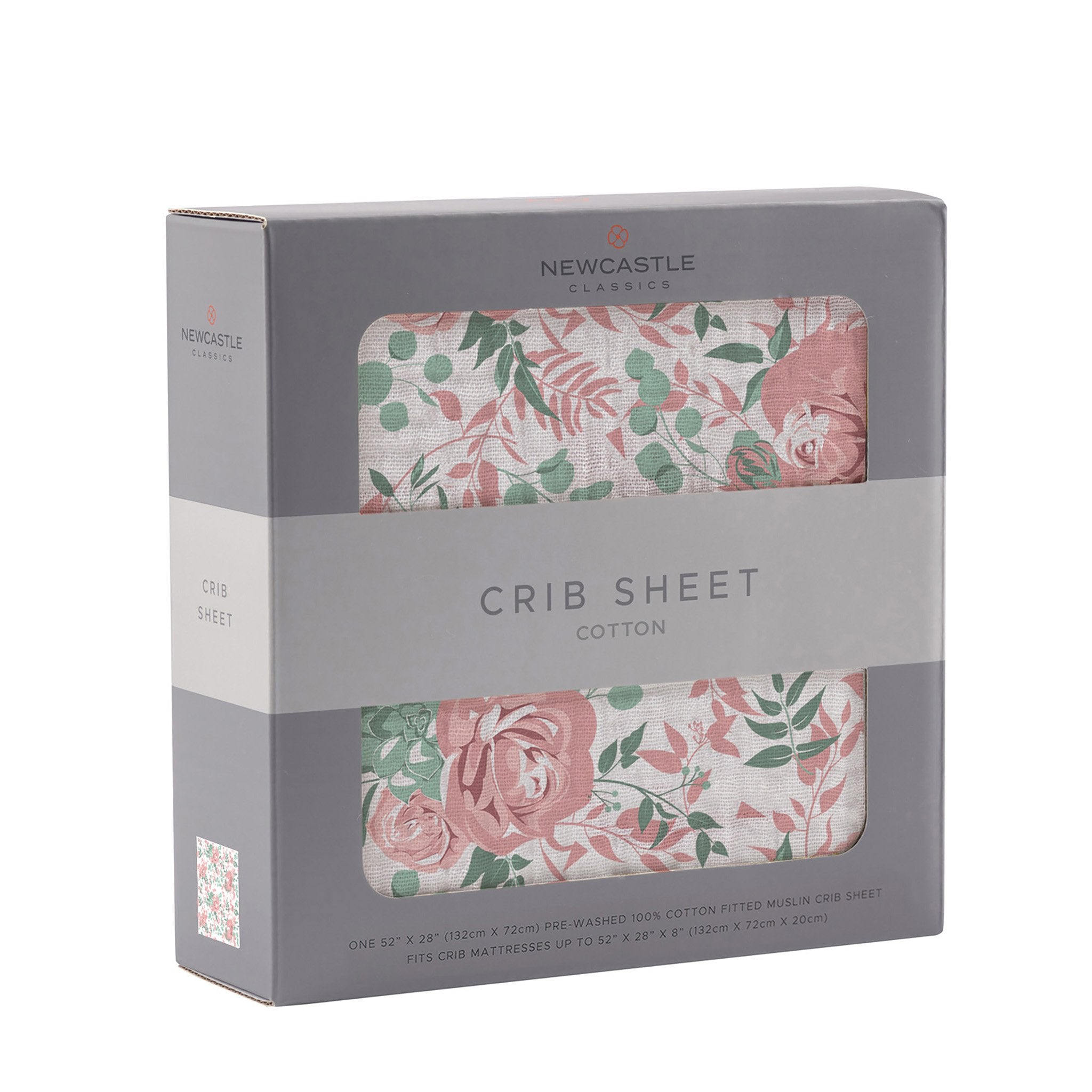 Drap de lit en mousseline de coton Desert Rose