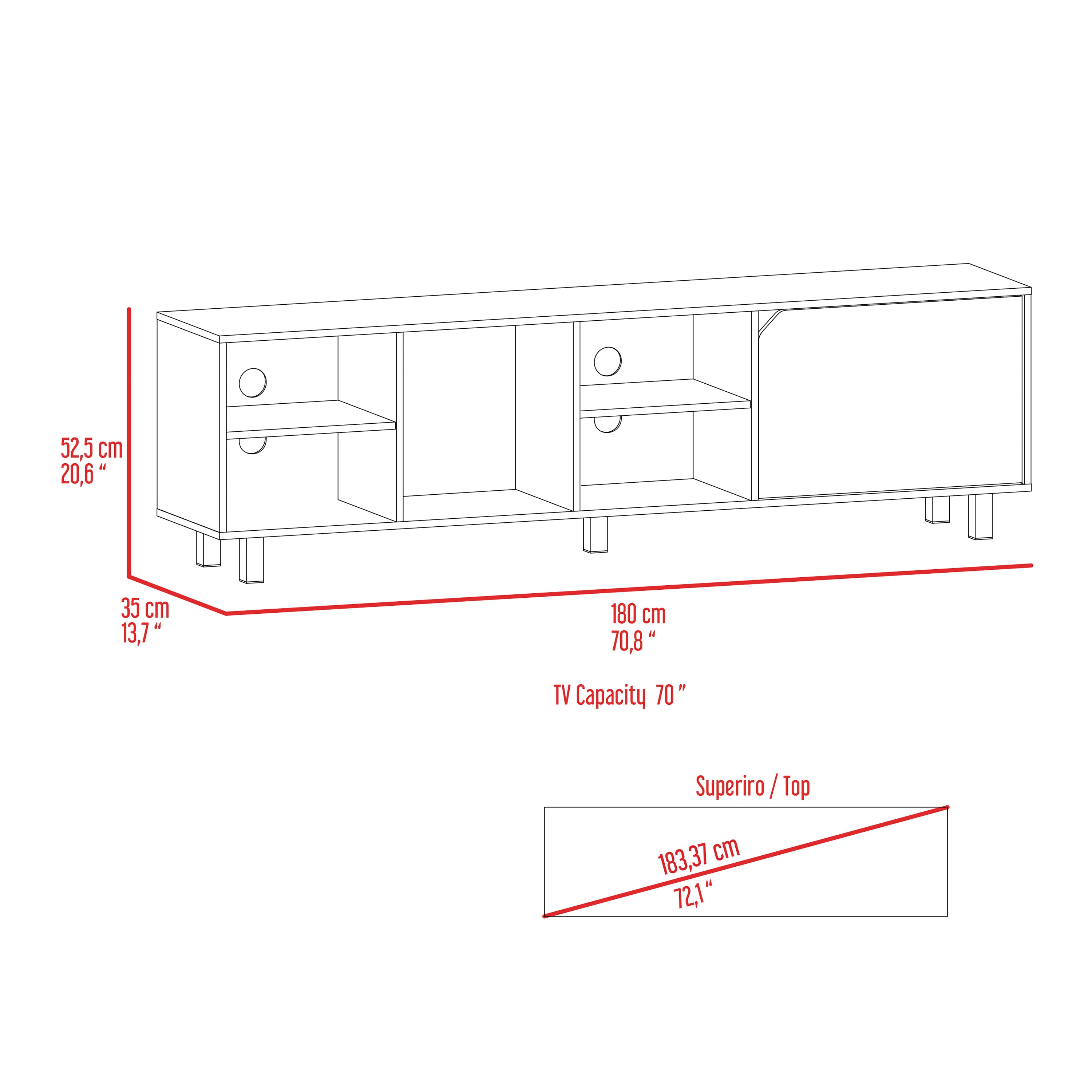 TV Stand for TV´s up 70