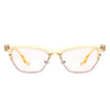 Mistique - Women Retro Half Frame Square Fashion Cat Eye Sunglasses