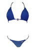 Belle Triangle Top & Skimpy Bottom - Blue