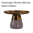 Classic Design Sebastian Herkner Round Glass Tea Side Table