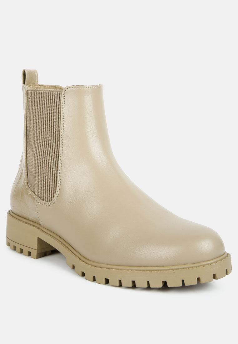 Stella Croc Back Chelsea Boots