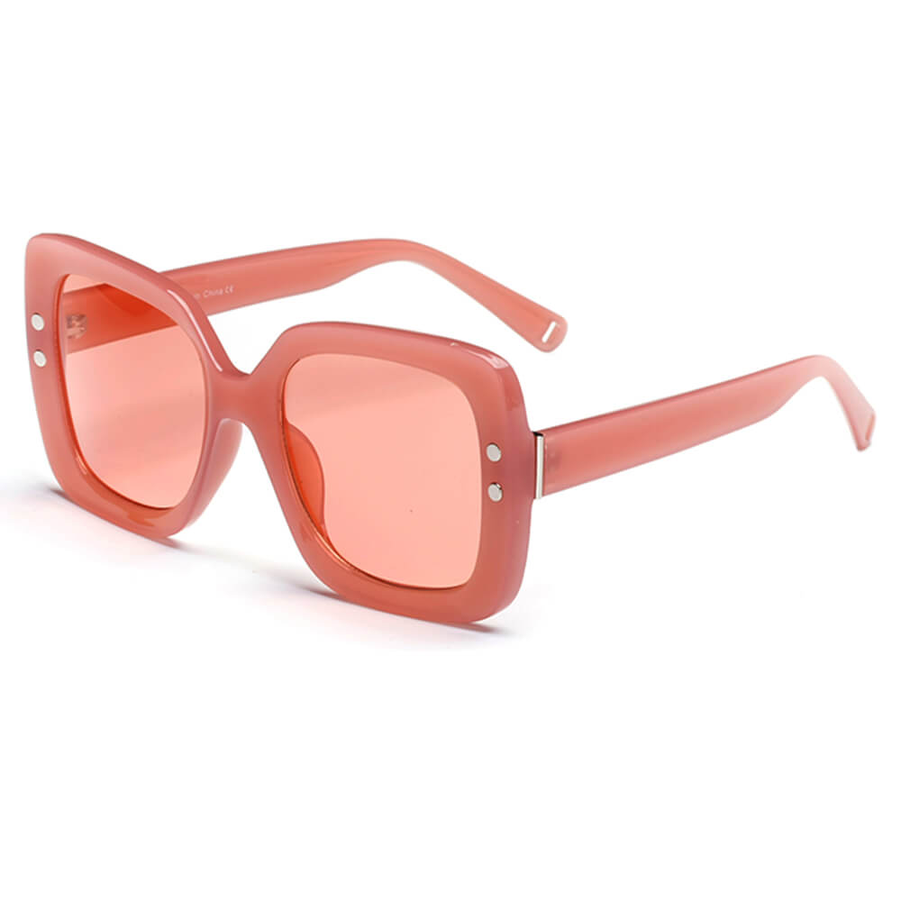 Katy - Lunettes de soleil carrées à dessus plat pour femme