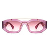 Xanadusk- Geometric Retro Irregular Brow-Bar Square Fashion Sunglasses