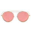 FAIRFAX | Polarized Circle Round Brow-Bar Fashion Sunglasses