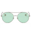 EUREKA | Unisex Round Tinted Lens Aviator Clear Glasses Balled Sunglasses