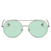 EUREKA | Unisex Round Tinted Lens Aviator Clear Glasses Balled Sunglasses