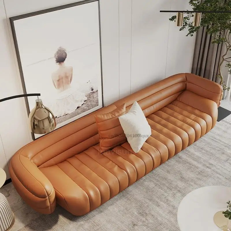 Modern Minimalism Leather Couch