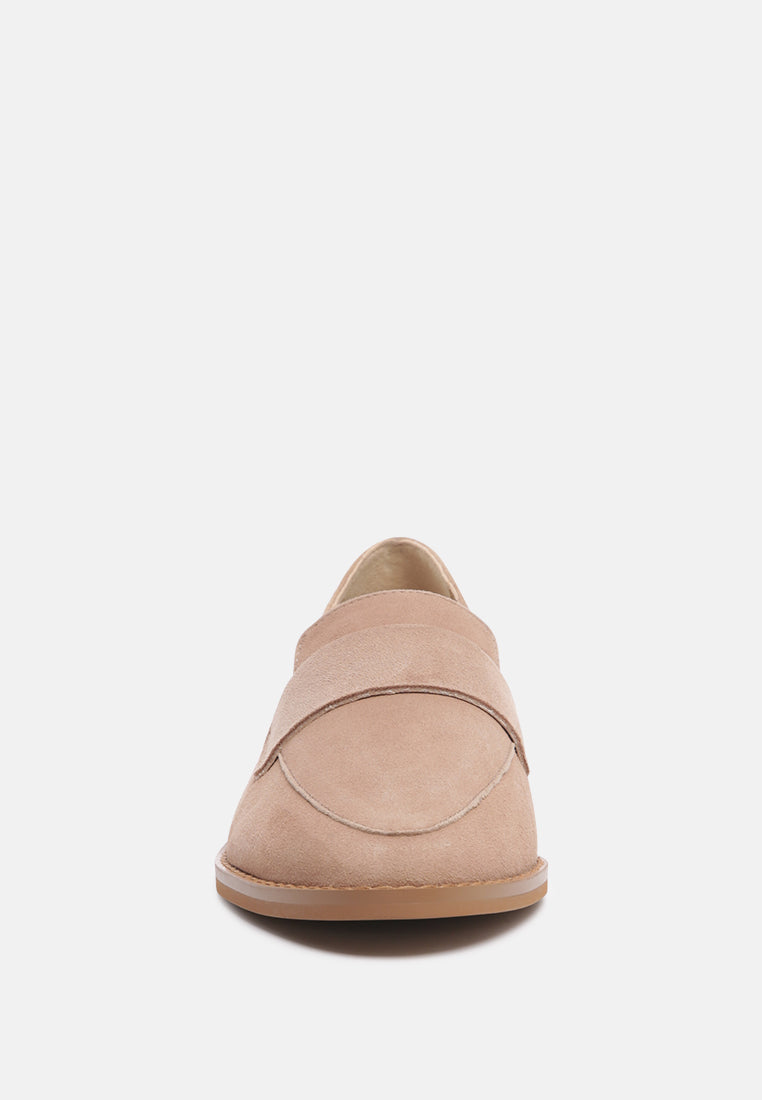 Zofia Suede Penny Loafers