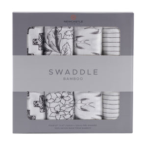 Swaddle en mousseline de bambou monochrome 4PK