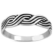 Plain Silver Braided Knot Ring