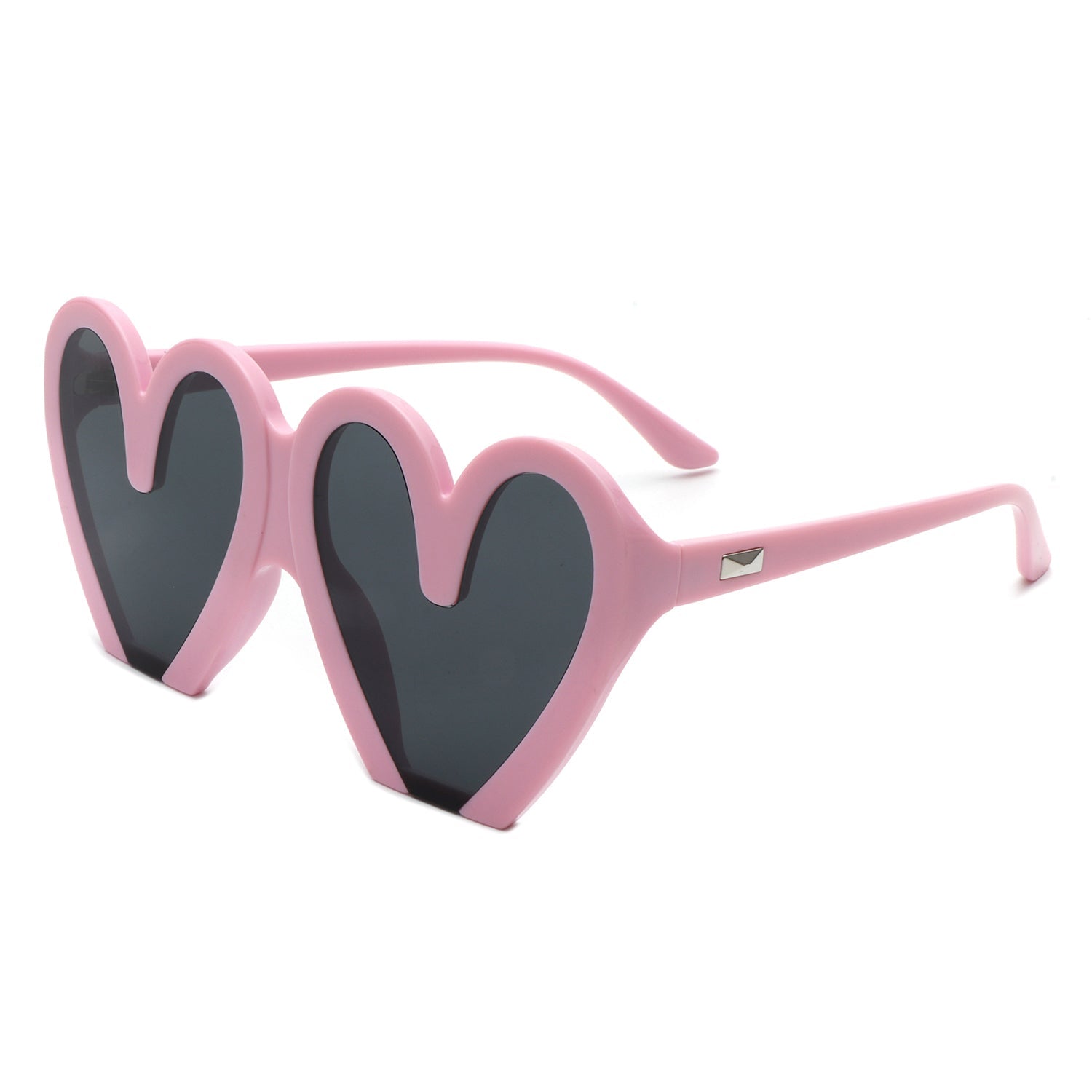 Skylette - Heart Shaped Oversized Party Fashion Sunglasses