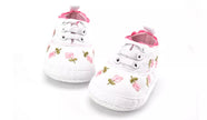 Chaussures Bébé Fille Dentelle Florale Brodée