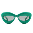 Vexa - Fashion Trendy Cat-Eye Thick Frame Lip Sunglasses