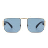 Diamonde - Square Retro Flat Top Tinted Vintage Fashion Sunglasses