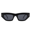 Oceanlux - Women Fashion Square Chunky Retro Chic Cat Eye Sunglasses