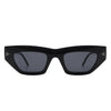 Oceanlux - Women Fashion Square Chunky Retro Chic Cat Eye Sunglasses