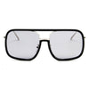 MAGNA | Oversized Pillowed Square Fashion Rim Aviator Design Sunglasses