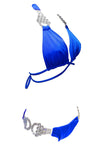 Nicole Halter Top & Skimpy Bottom - Blue