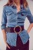 Denim Shirt in Light Blue