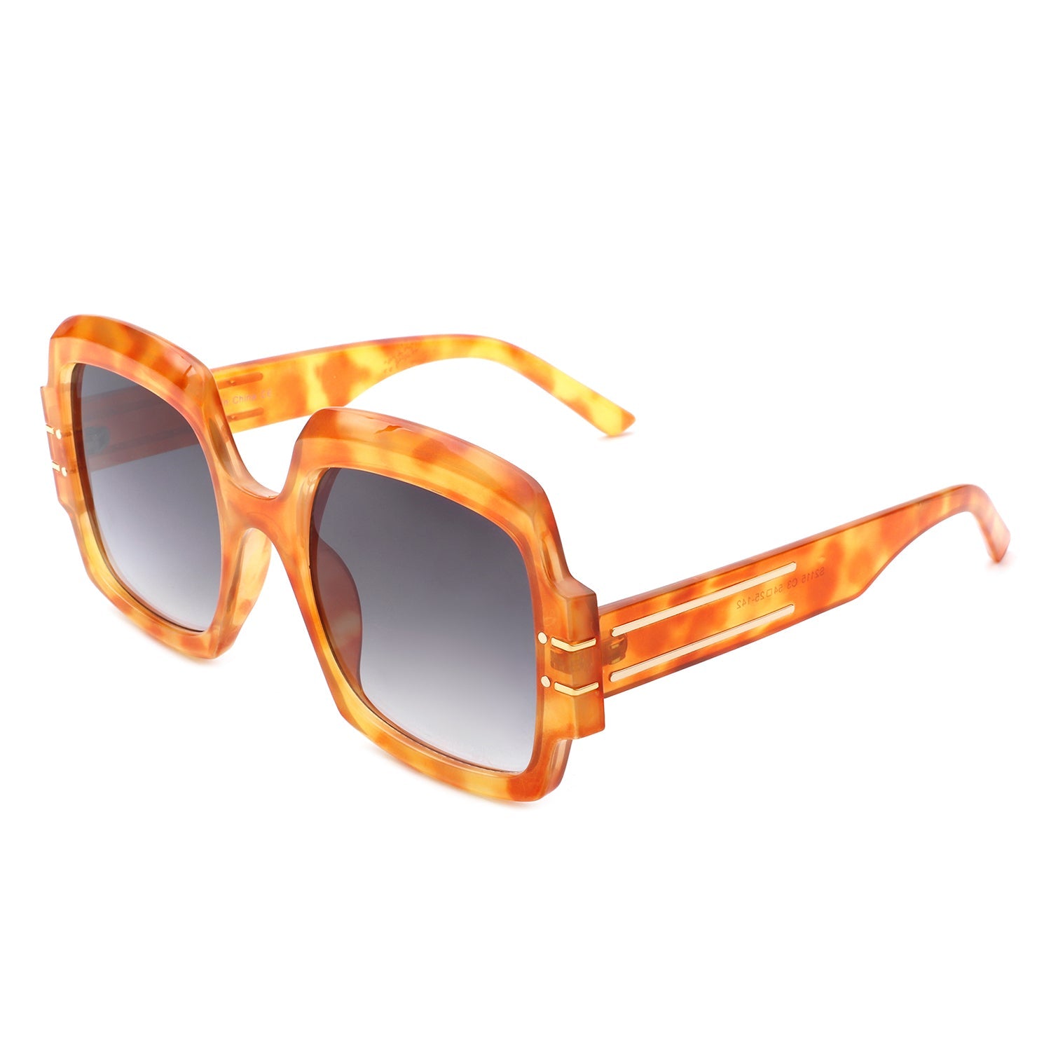 Emblazon - Women Oversize Flat Top Fashion Square Sunglasses